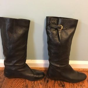 Steve Madden Intyce Black Leather Boots